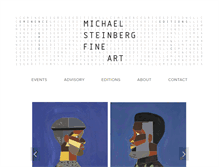 Tablet Screenshot of michaelsteinbergfineart.com